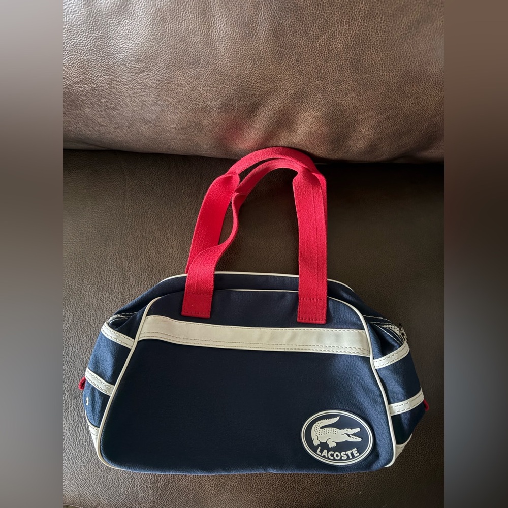 Lacoste Navy and Red Bag